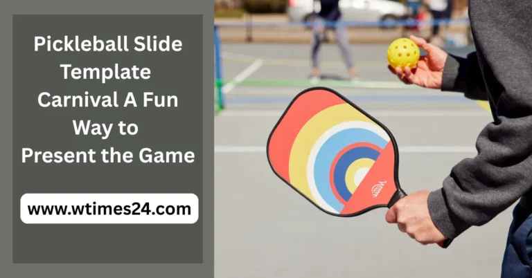 Pickleball Slide Template Carnival